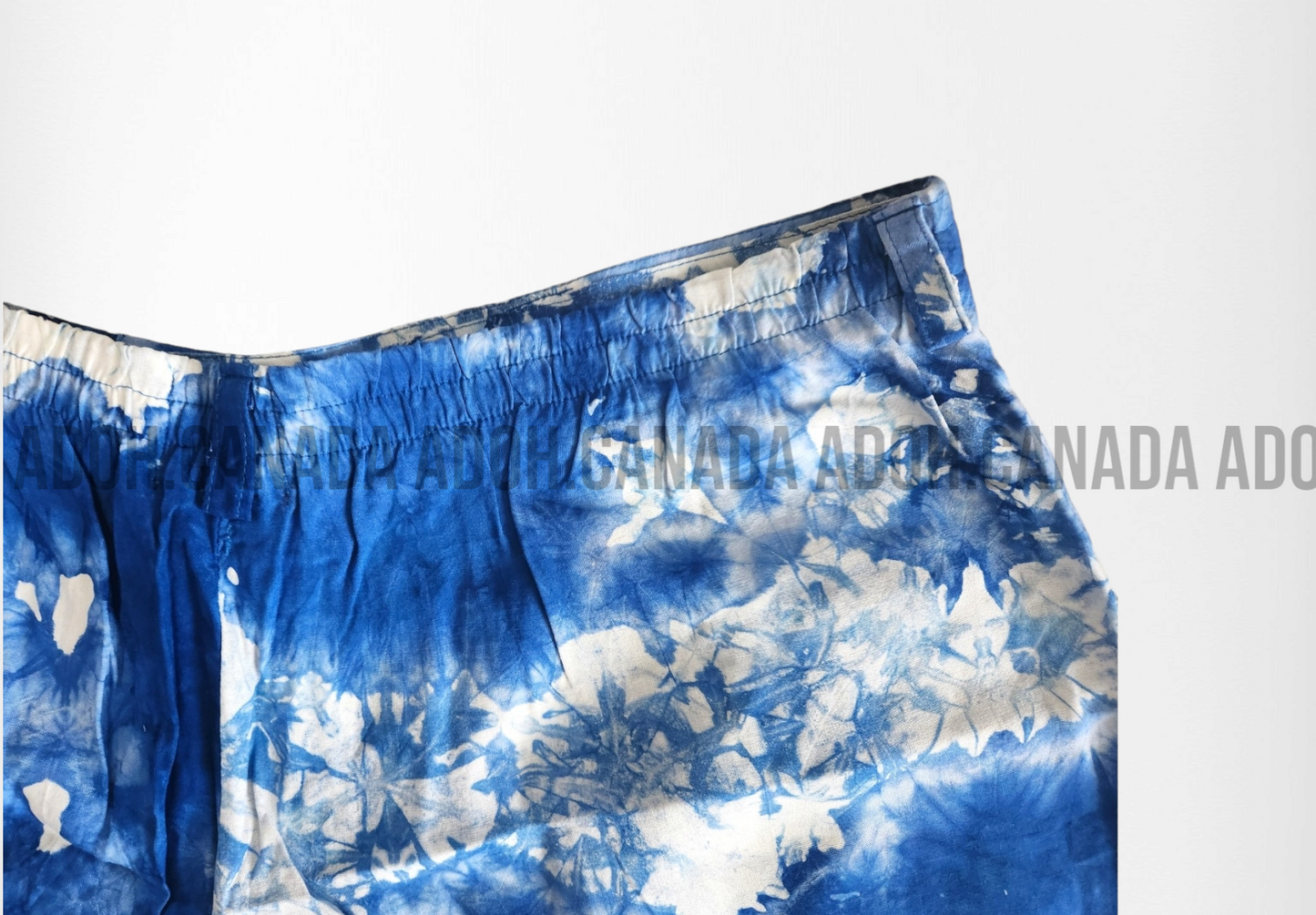 WS007- Blue and white Batik Women's short | Ceylon Batik | Hand Made | Summer Collection | Shorts | Summer Wear | Women's collection