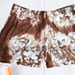 WS003- Brown and white Batik Women's short | Ceylon Batik | Hand Made | Summer Collection | Shorts | Summer Wear | Women's collection