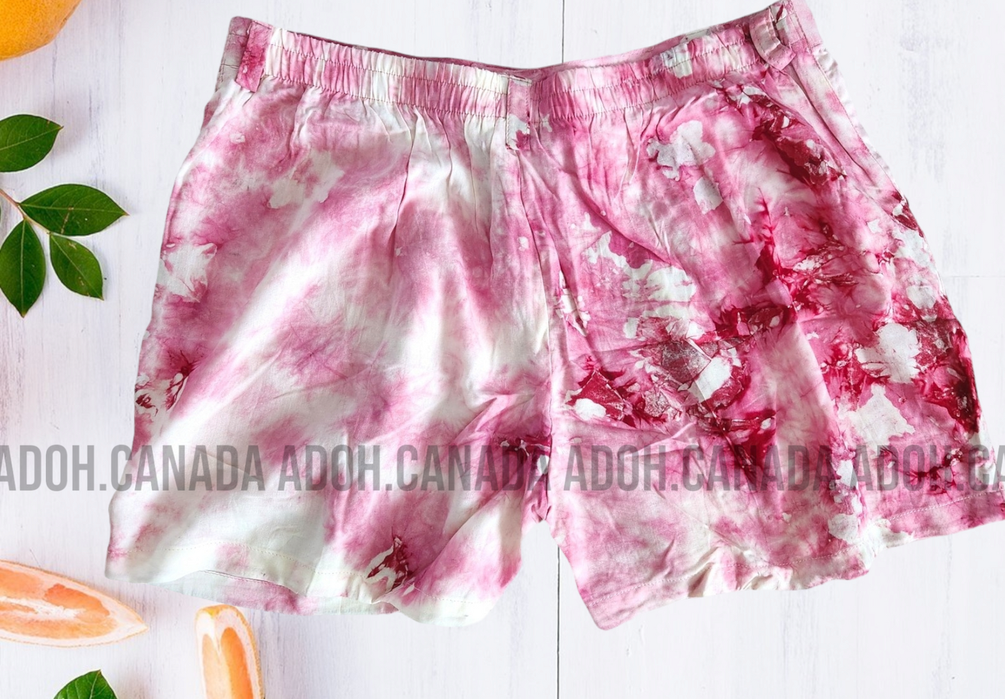 WS006- Pink and white Batik Women's short | Ceylon Batik | Hand Made | Summer Collection | Shorts | Summer Wear | Women's collection