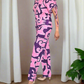 CC0935- Purple and pink designed Batik Jumpsuit | Ceylon Batik | Hand Made |Summer Collection | Cotton Jump Suit | Summer Wear