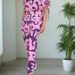 CC0935- Purple and pink designed Batik Jumpsuit | Ceylon Batik | Hand Made |Summer Collection | Cotton Jump Suit | Summer Wear