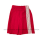 KSA1589 - Red Sarong with white renda design| Ceylon Batik | Hand Made | Kid's Collection | Cotton Sarong| Summer Wear | Cultural