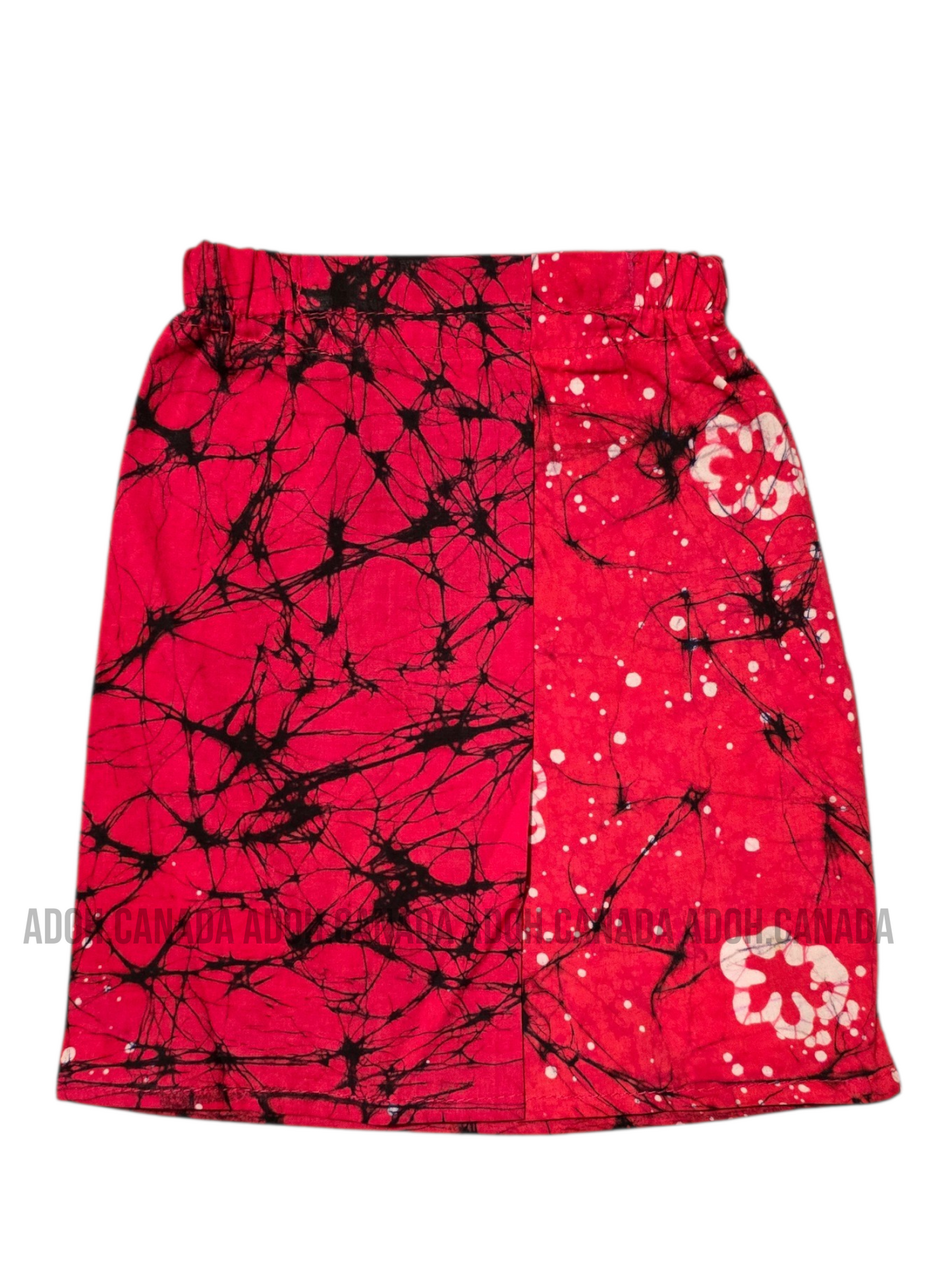 KSA1599 - Hot pink with black cracks designed sarong| Ceylon Batik | Hand Made | Kid's Collection | Cotton Sarong| Summer Wear | Cultural