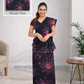 MU1566|Black with red designed Kandyan Made-up|Ceylon Batik| Cotton Kandyan Made-up Saree| Exclusive Designer Wear | Kandyan Made-up