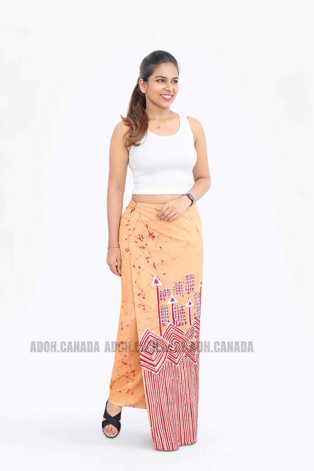 LU1616 - Baige with maroon designed Batik Lungi Skirt |Ceylon Batik | Hand Made | Summer Collection | Cotton Batik Lungi | Traditional Collection