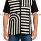 SH1550 -Black with white designed Batik Shirt | Ceylon Batik | Hand Made | Men's Collection | Cotton Shirt | Summer Wear