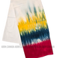 KSA1593 - White sarong with multi colur border designed sarong| Ceylon Batik | Hand Made | Kid's Collection | Cotton Sarong| Summer Wear | Cultural