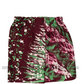 KSA1596 - Dark maroon with purple and green designed sarong| Ceylon Batik | Hand Made | Kid's Collection | Cotton Sarong| Summer Wear | Cultural
