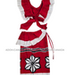 KG1447 - Red Lama Saree with white floral design ( Kids Redda Hatte)| Ceylon Batik | Hand Made | Kids Collection | Summer Collection | Cotton Lama Saree | Kids Redda Hatte | Casual wear
