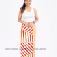 LU1619 - Baige with white and maroon lines designed Batik Lungi Skirt |Ceylon Batik | Hand Made | Summer Collection | Cotton Batik Lungi | Traditional Collection