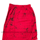 KSA1590 - Red with black cracks designed sarong| Ceylon Batik | Hand Made | Kid's Collection | Cotton Sarong| Summer Wear | Cultural