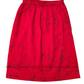 KSA1604 - Red Sarong with Black cracks design| Ceylon Batik | Hand Made | Kid's Collection | Cotton Sarong| Summer Wear | Cultural