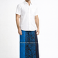CSA0453 -Blue & Black Cotton Sarong | Ceylon Batik | Hand Made | Men's Collection | Cotton Sarong| Summer Wear | Party Wear