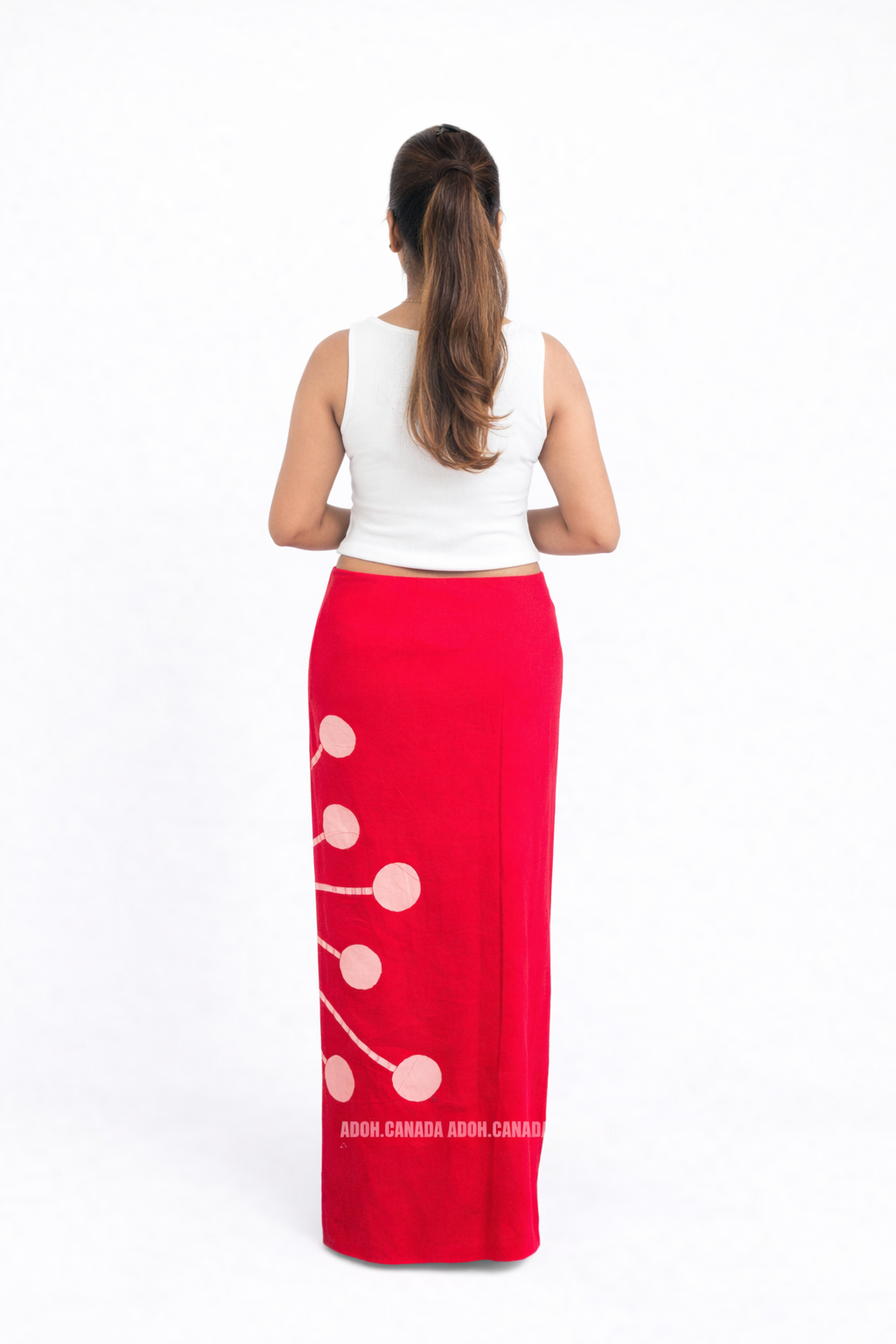 LU1617 - Maroon with baige designed Batik Lungi Skirt |Ceylon Batik | Hand Made | Summer Collection | Cotton Batik Lungi | Traditional Collection