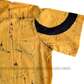 SH905 - Yellow Batik shirt with Black circle design | Ceylon Batik | Hand Made | Men's Collection | Cotton Shirt | Summer Wear
