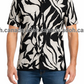 SH1547 -Black and white designed Batik Shirt | Ceylon Batik | Hand Made | Men's Collection | Cotton Shirt | Summer Wear