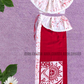 KG1621 - Red and white Lama Saree ( Kids Redda Hatte)| Ceylon Batik | Hand Made | Kids Collection | Summer Collection | Cotton Lama Saree | Kids Redda Hatte | Casual wear