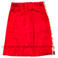 KSA1597 - Red with black traingle designed sarong| Ceylon Batik | Hand Made | Kid's Collection | Cotton Sarong| Summer Wear | Cultural