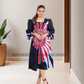 CC1535- Black dress with red and white designed Batik Dress| Ceylon Batik | Hand Made |Summer Collection | Cotton Dress | Summer