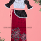 KG1623 - Red and white Lama Saree ( Kids Redda Hatte)| Ceylon Batik | Hand Made | Kids Collection | Summer Collection | Cotton Lama Saree | Kids Redda Hatte | Casual wear