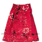 KSA1598 - Hot pink with black cracks designed sarong| Ceylon Batik | Hand Made | Kid's Collection | Cotton Sarong| Summer Wear | Cultural
