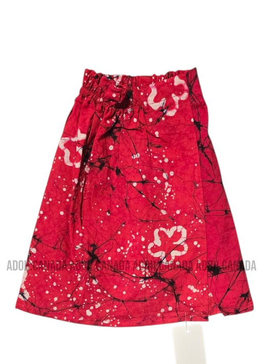 KSA1598 - Hot pink with black cracks designed sarong| Ceylon Batik | Hand Made | Kid's Collection | Cotton Sarong| Summer Wear | Cultural