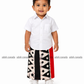 KSA1597 - Red with black traingle designed sarong| Ceylon Batik | Hand Made | Kid's Collection | Cotton Sarong| Summer Wear | Cultural