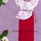 KG1621 - Red and white Lama Saree ( Kids Redda Hatte)| Ceylon Batik | Hand Made | Kids Collection | Summer Collection | Cotton Lama Saree | Kids Redda Hatte | Casual wear