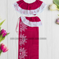 KG1562 - Pink and white Lama Saree ( Kids Redda Hatte)| Ceylon Batik | Hand Made | Kids Collection | Summer Collection | Cotton Lama Saree | Kids Redda Hatte | Casual wear