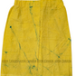 KSA1605 - Yellow with green cracks sarong| Ceylon Batik | Hand Made | Kid's Collection | Cotton Sarong| Summer Wear | Cultural