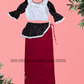 KG1623 - Red and white Lama Saree ( Kids Redda Hatte)| Ceylon Batik | Hand Made | Kids Collection | Summer Collection | Cotton Lama Saree | Kids Redda Hatte | Casual wear