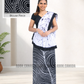 MU1569|Black and white designed Kandyan Made-up|Ceylon Batik| Cotton Kandyan Made-up Saree| Exclusive Designer Wear | Kandyan Made-up