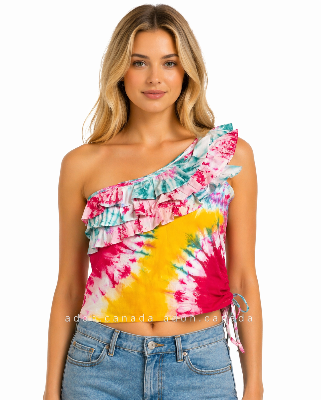CC0683 - Multi color Batik Crop Top| Ceylon Batik | Hand Made | Summer Collection | Cotton Crop top | Summer wear