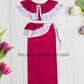 KG1562 - Pink and white Lama Saree ( Kids Redda Hatte)| Ceylon Batik | Hand Made | Kids Collection | Summer Collection | Cotton Lama Saree | Kids Redda Hatte | Casual wear