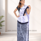 MU1569|Black and white designed Kandyan Made-up|Ceylon Batik| Cotton Kandyan Made-up Saree| Exclusive Designer Wear | Kandyan Made-up