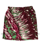 KSA1596 - Dark maroon with purple and green designed sarong| Ceylon Batik | Hand Made | Kid's Collection | Cotton Sarong| Summer Wear | Cultural