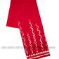 KSA1592 - Red with white designed sarong| Ceylon Batik | Hand Made | Kid's Collection | Cotton Sarong| Summer Wear | Cultural