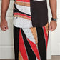 SH0013 - Elegant Black Shirt & Sarong kit | Ceylon Batik | Hand Made | Men's Collection | Cotton Shirt | Summer Wear | Party Wear |