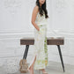 CC0033 - Batik White Pant & Batik Cracks Crop Top| Ceylon Batik | Hand Made | Summer Collection | Cotton Dress | Summer Wear