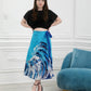 Z0001- Zeylanica Salty Sea Wrap Around Skirt Batik | Ceylon Batik | Hand Made | Summer Collection | Summer Wear