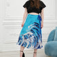 Z0001- Zeylanica Salty Sea Wrap Around Skirt Batik | Ceylon Batik | Hand Made | Summer Collection | Summer Wear