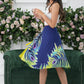 Z0003- Zeylanica Parading Peacock Wrap Around Skirt Batik| Ceylon Batik | Hand Made | Summer Collection | Summer Wear