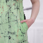 CC0075- Mint Cracks Batik Dress | Ceylon Batik | Hand Made | Summer Collection | Cotton Dress | Summer Wear