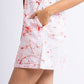 CC0069- Red cracks in white Batik Dress | Ceylon Batik | Hand Made | Summer Collection | Cotton Dress | Summer Wear