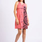 CC0069- Black & Pink Cracks Short Batik Dress | Ceylon Batik | Hand Made | Summer Collection | Cotton Dress | Summer Wear