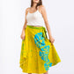 CC0072 - Yellow & Blue Wrap around Batik| Ceylon Batik | Hand Made | Summer Collection | Cotton Wrap Arounds | Summer Wear