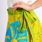 CC0072 - Yellow & Blue Wrap around Batik| Ceylon Batik | Hand Made | Summer Collection | Cotton Wrap Arounds | Summer Wear