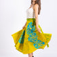 CC0072 - Yellow & Blue Wrap around Batik| Ceylon Batik | Hand Made | Summer Collection | Cotton Wrap Arounds | Summer Wear
