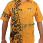 SH0003 - Yellow Batik Shirt | Ceylon Batik | Hand Made | Men's Collection | Cotton Shirt | Summer Wear