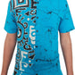 SH0007 -  Ocean Blue Batik Shirt | Ceylon Batik | Hand Made | Men's Collection | Cotton Shirt | Summer Wear
